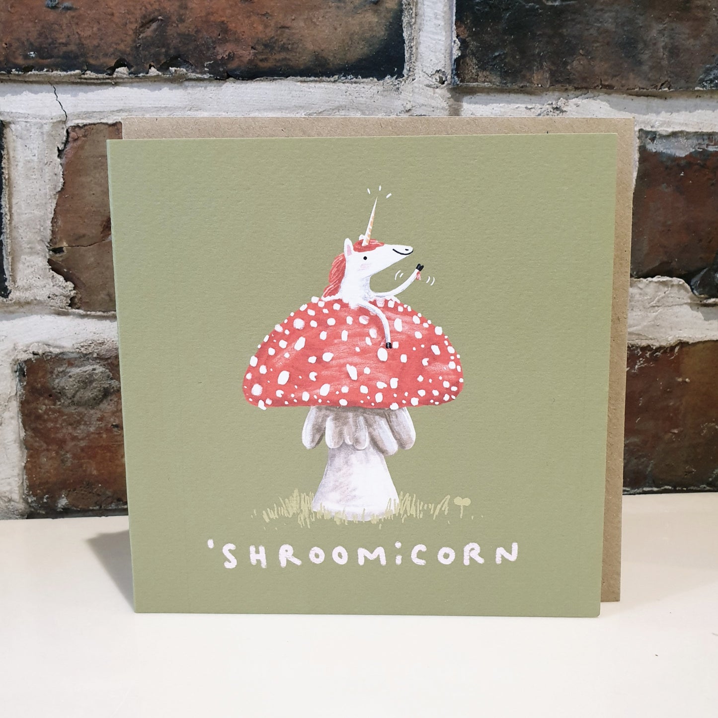 Shroomicorn Mushroom Unicorn Card