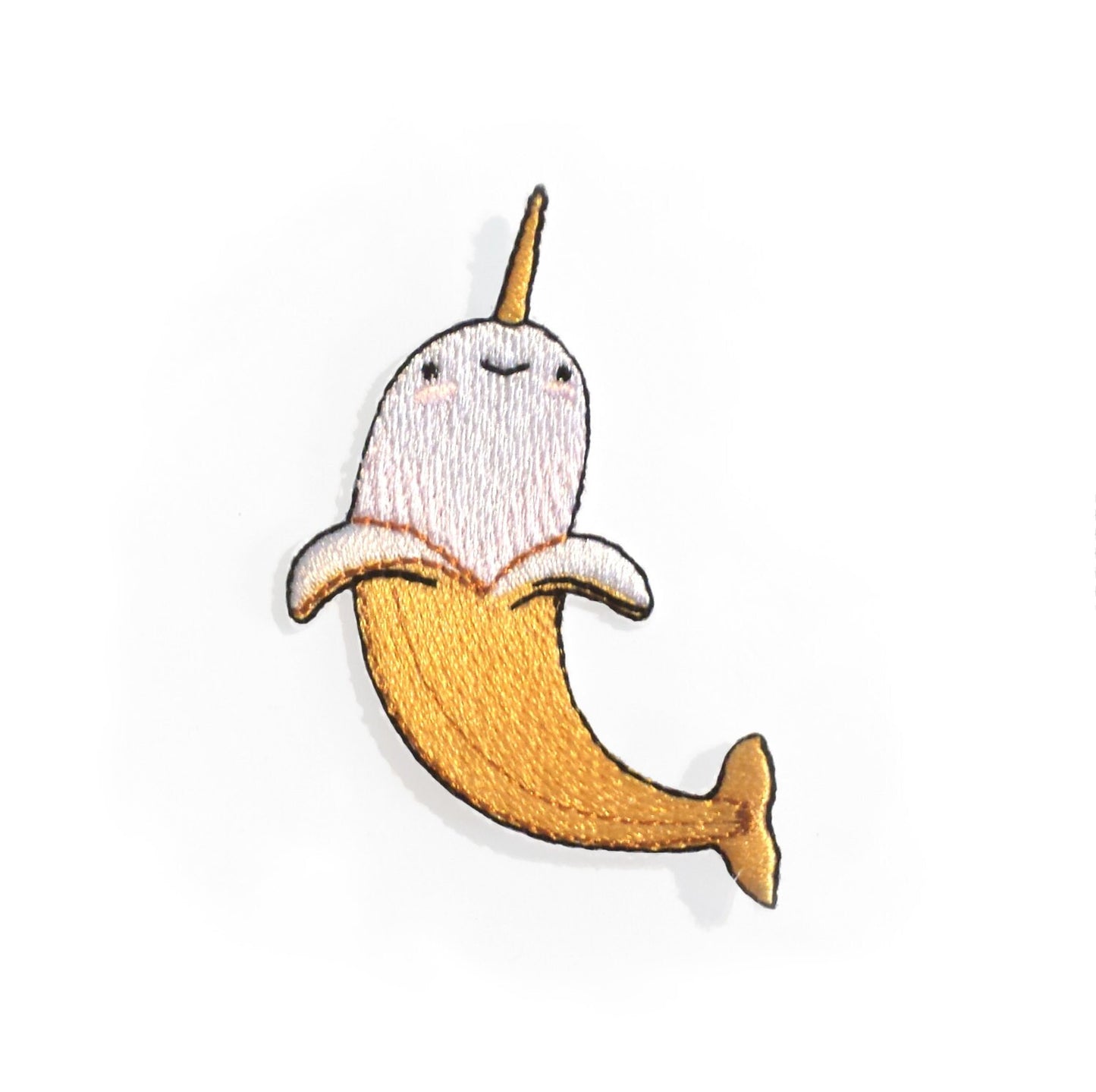 Banarwhal Banana Narwhal Iron On Patch