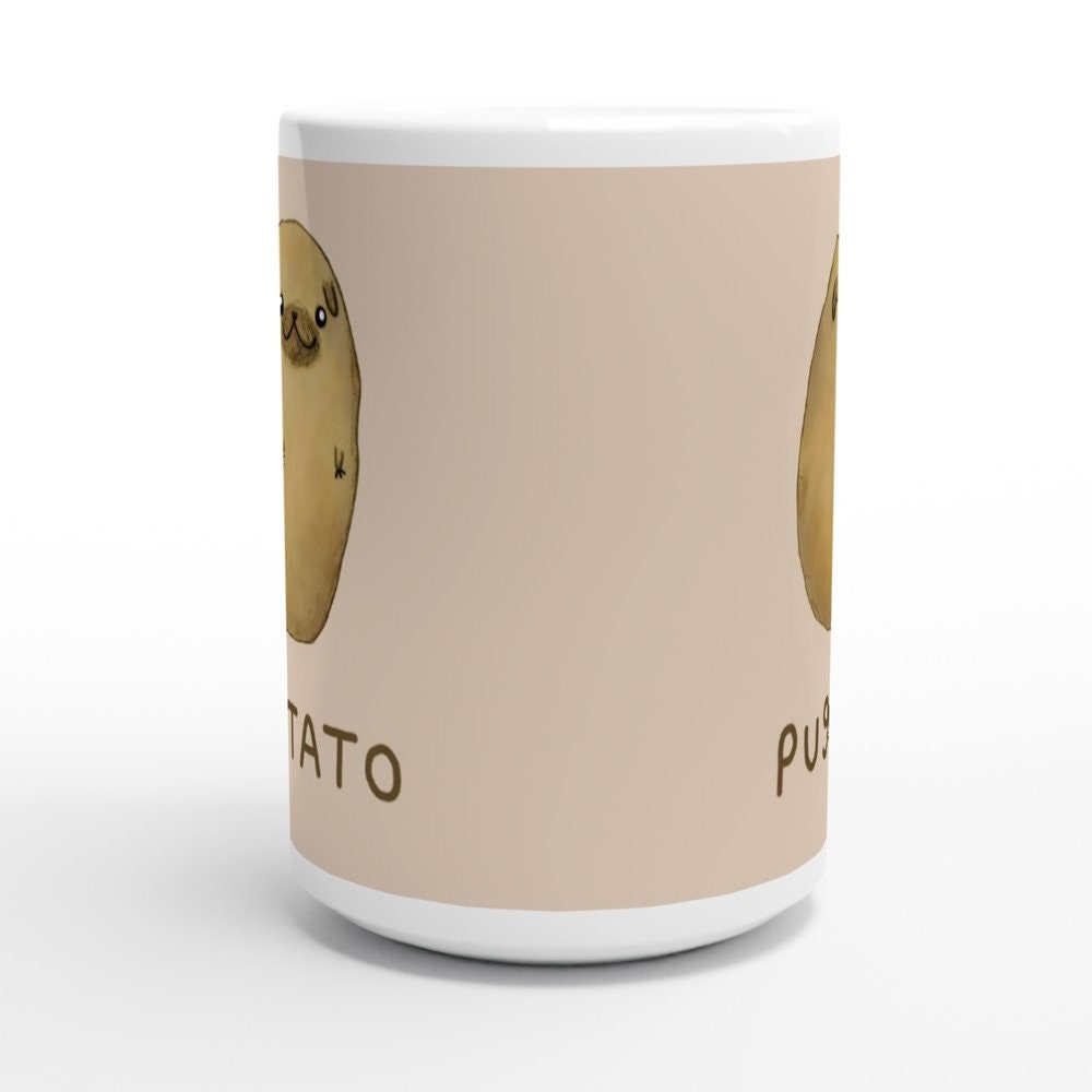 Pugtato Large 15oz 426ml Ceramic Mug