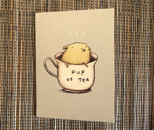 Pup Of Tea Card