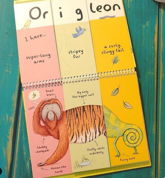 Wild Animals: A Mix-and-Match Book Signed Children's Board Book
