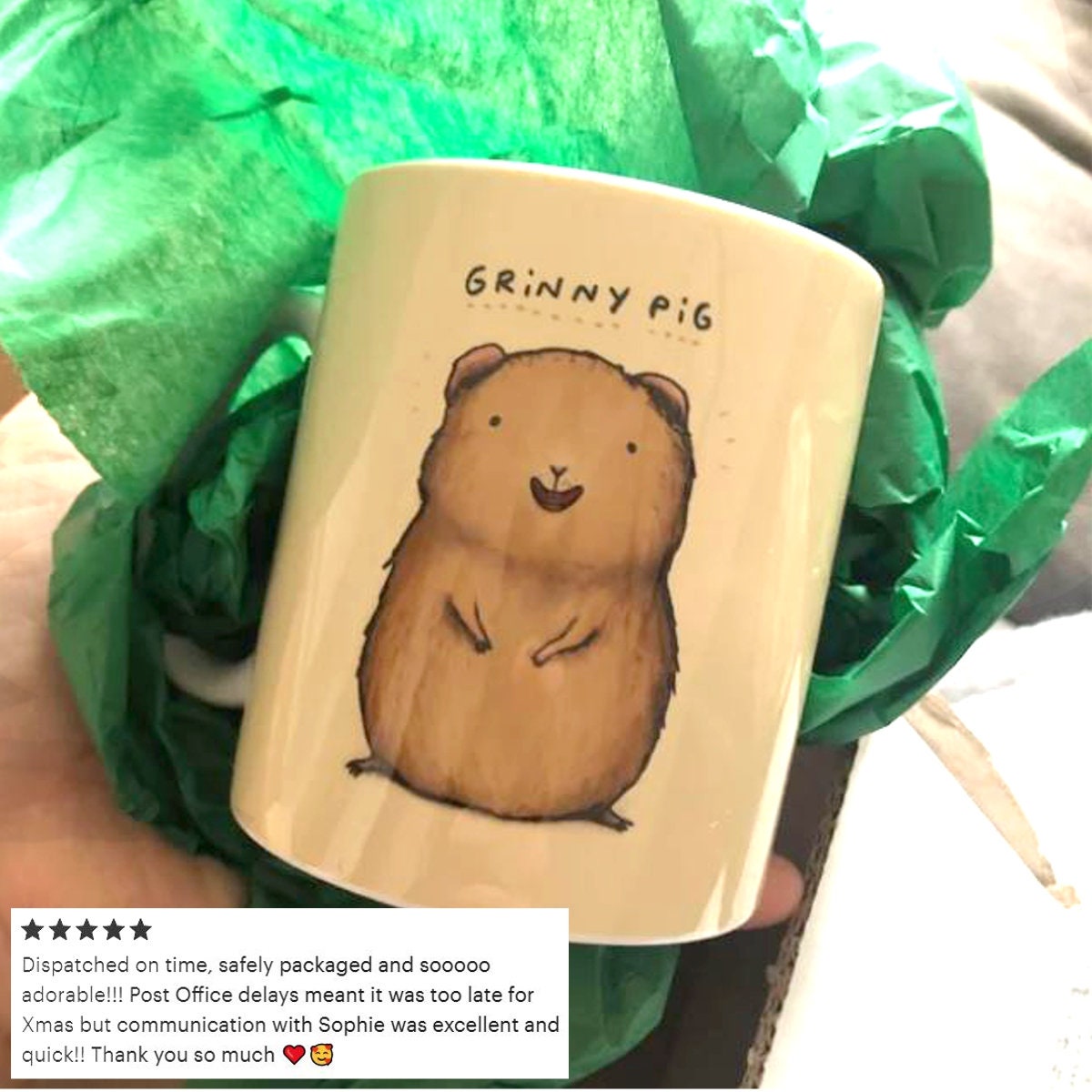 Grinny Pig Smiling Guinea Pig Mug