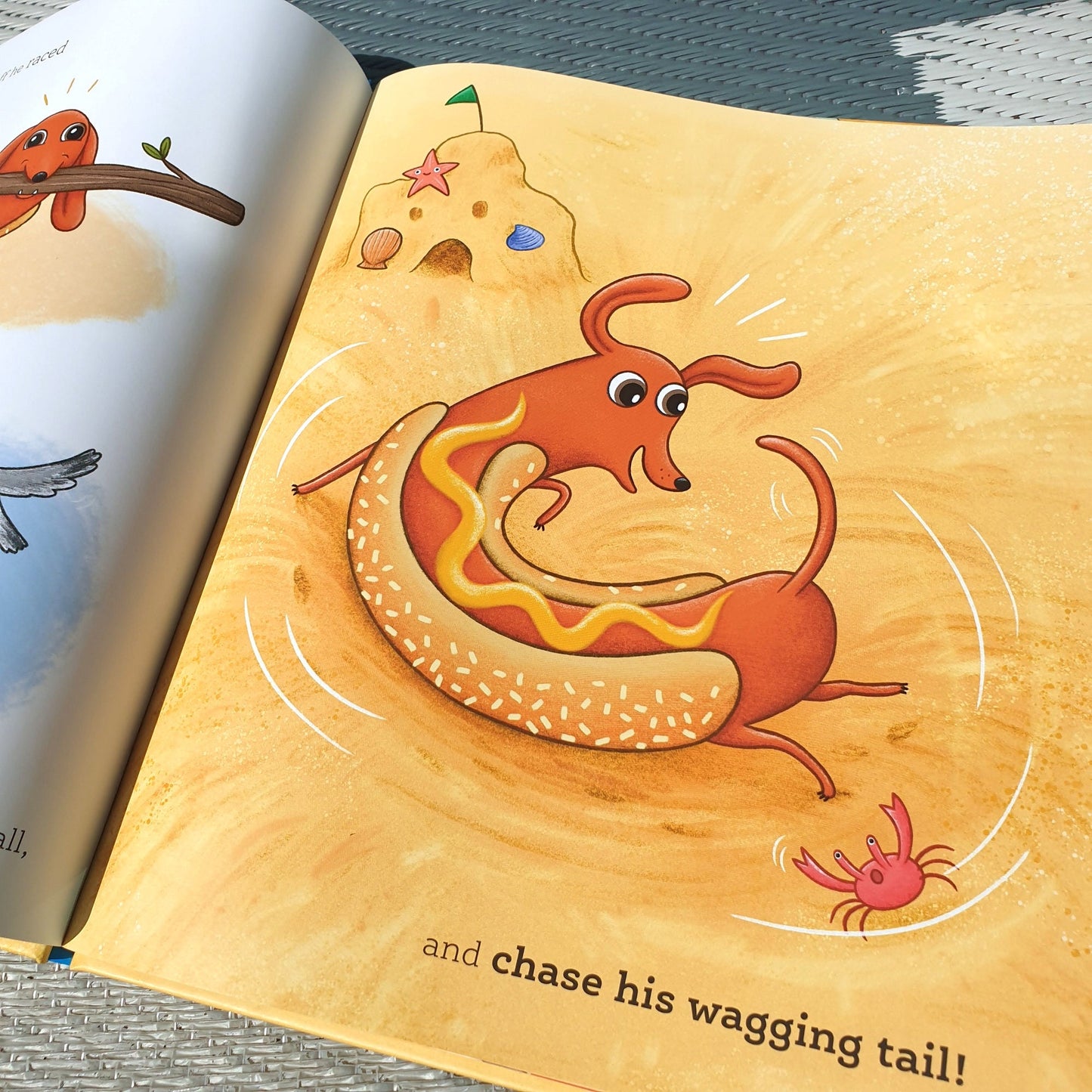 Hot Dog Signed Children's Illustrated Dachshund Sausage Dog Picture Book