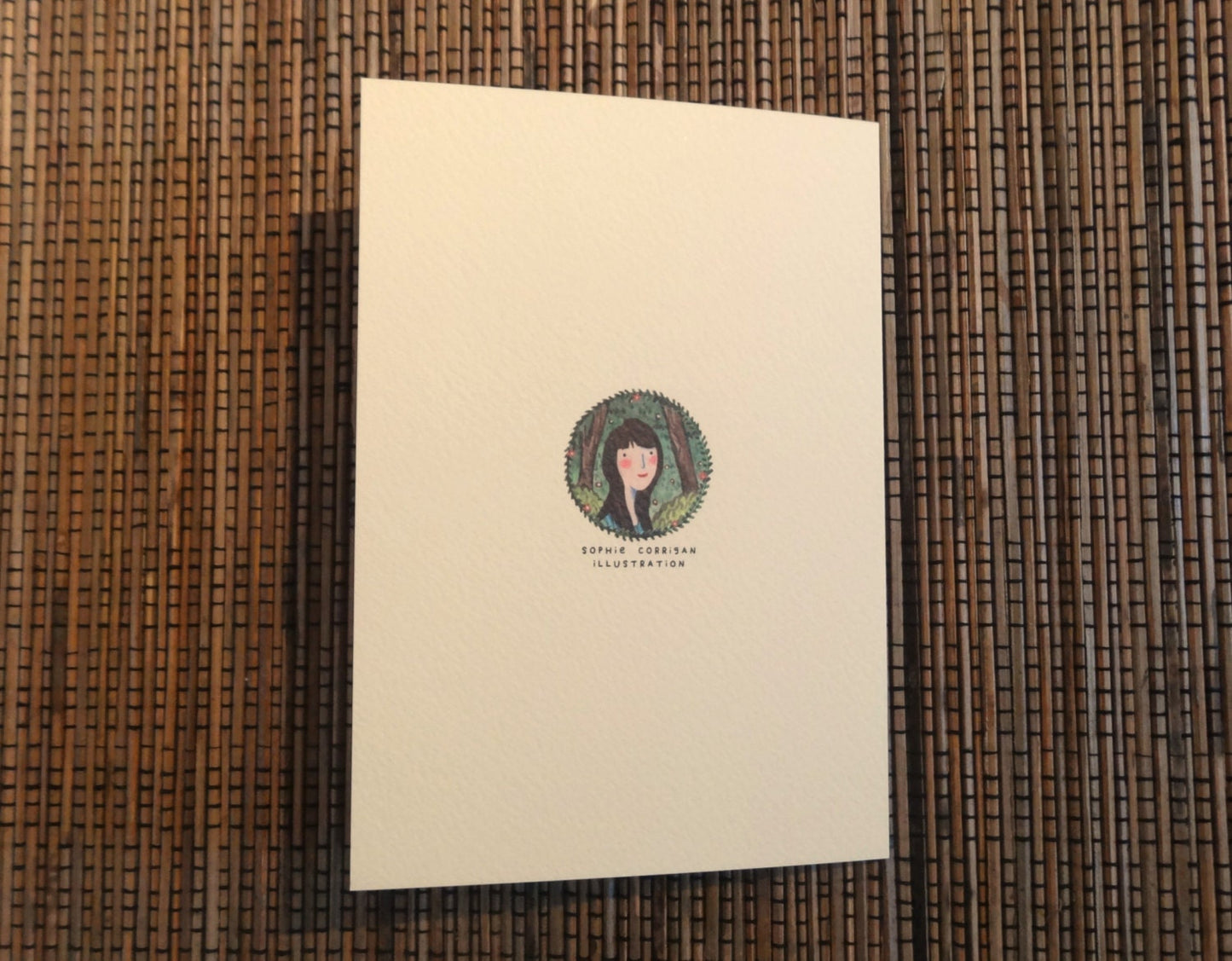 Cardinal Illustration Card: A6 Textured Gesso Card