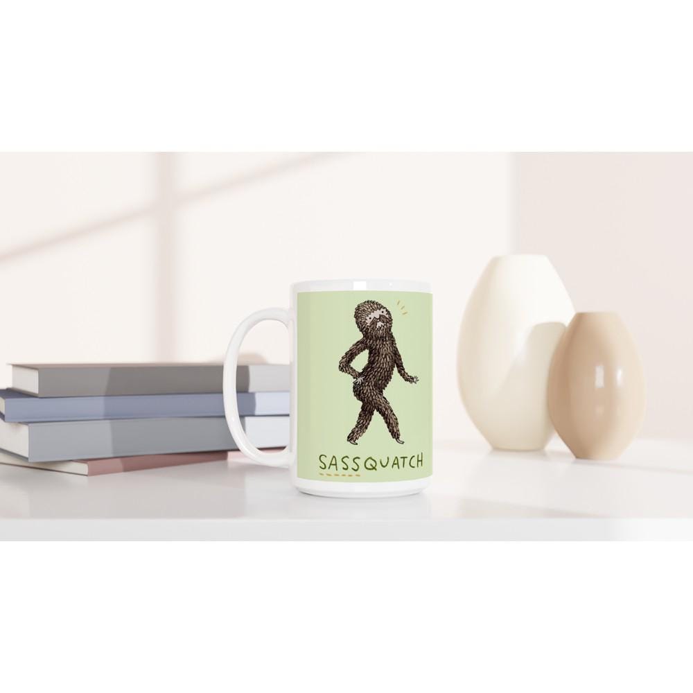 Sassquatch Sassy Sasquatch Bigfoot Large 15oz Ceramic Mug