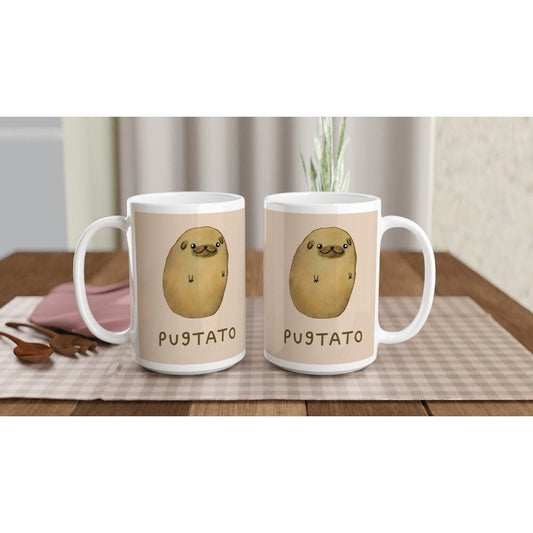 Pugtato Large 15oz 426ml Ceramic Mug