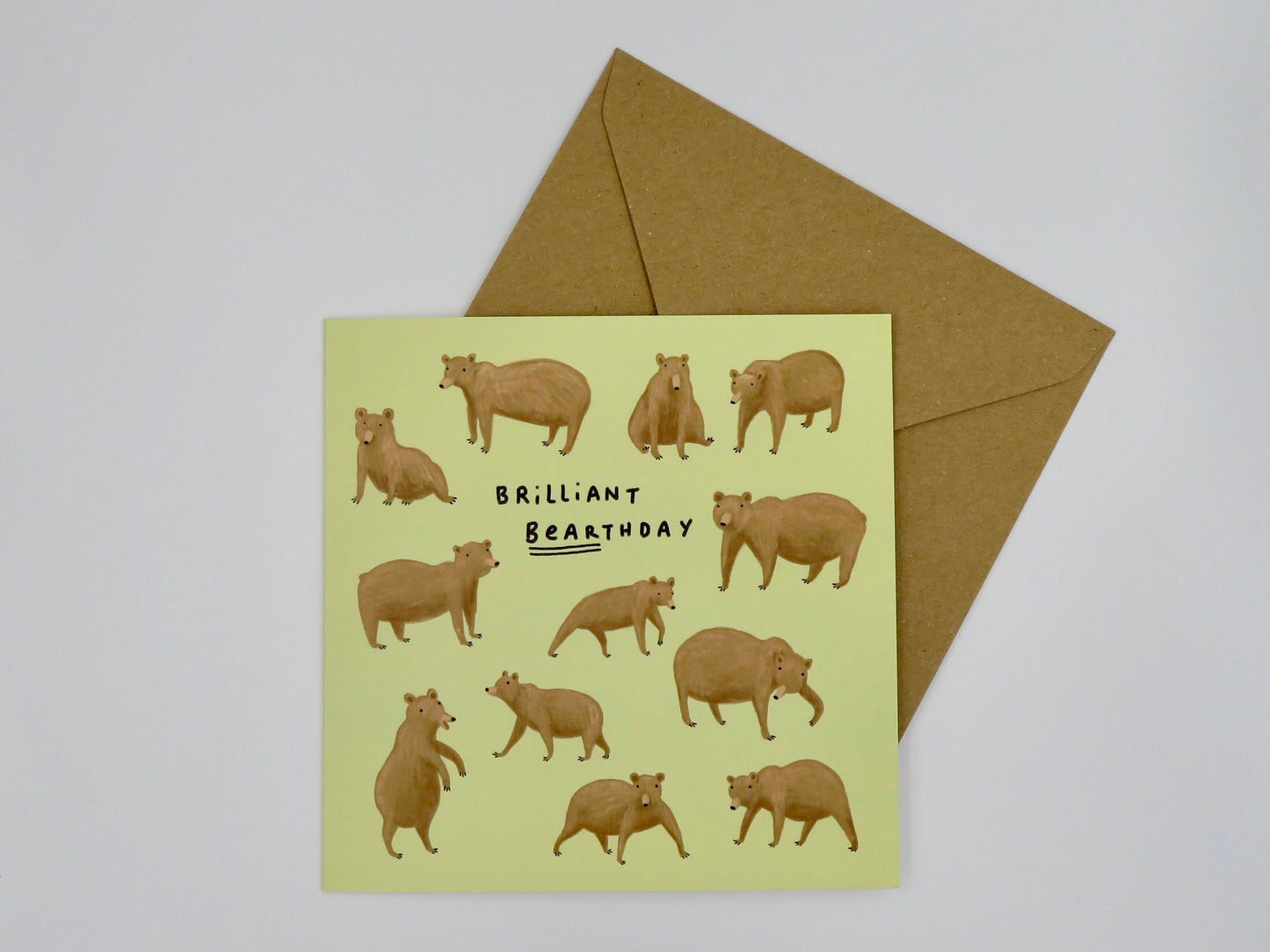 Brilliant Bearthday Funny Grizzly Bear Birthday Card