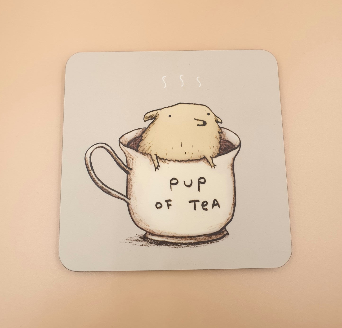 Pup of Tea Coaster