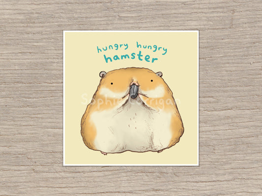 Hungry Hungry Hamster Signed Fine Art Print