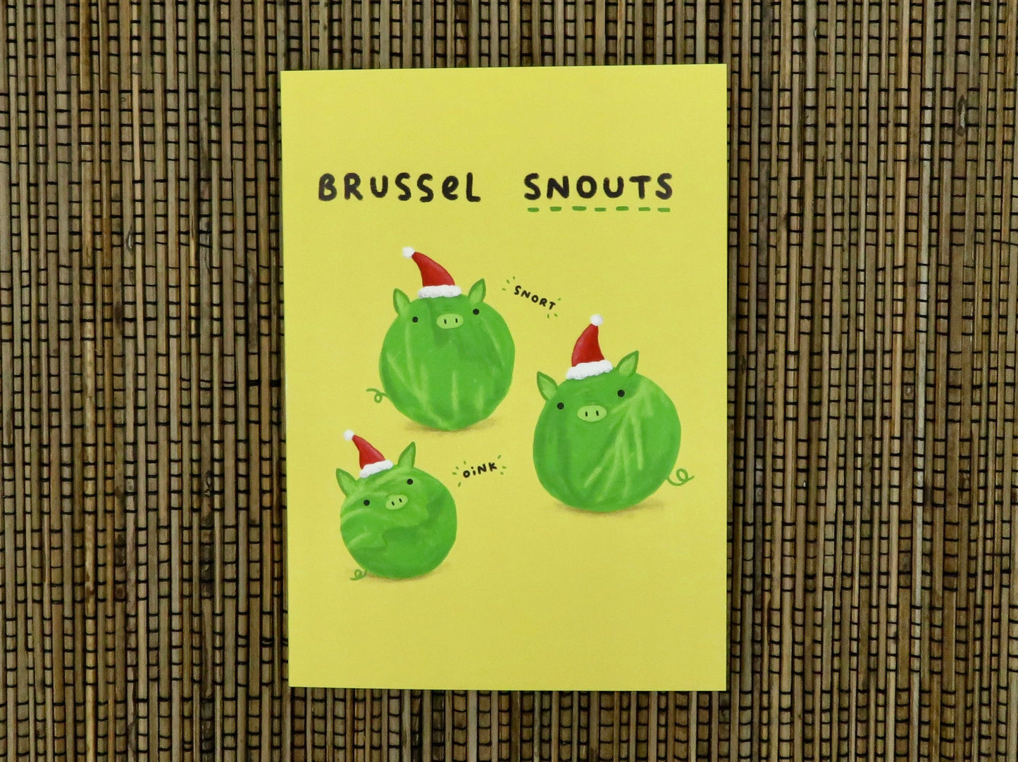 Brussel Snouts Christmas Card