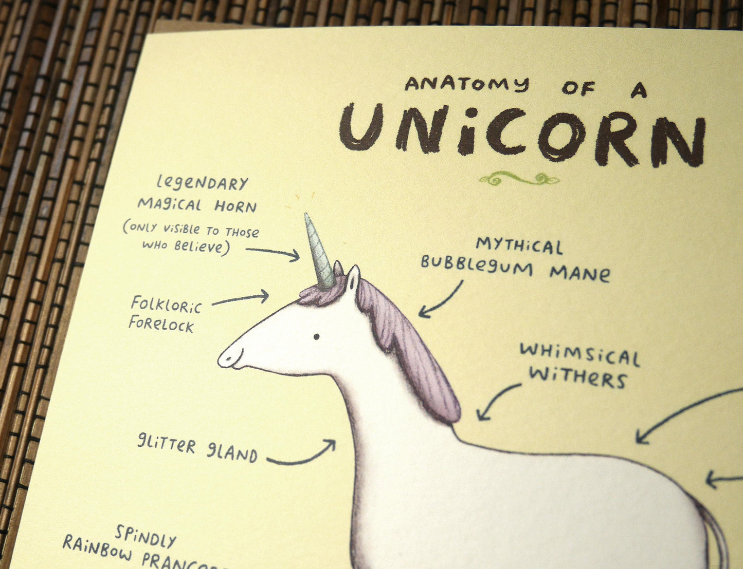 Anatomy Of A Unicorn Card