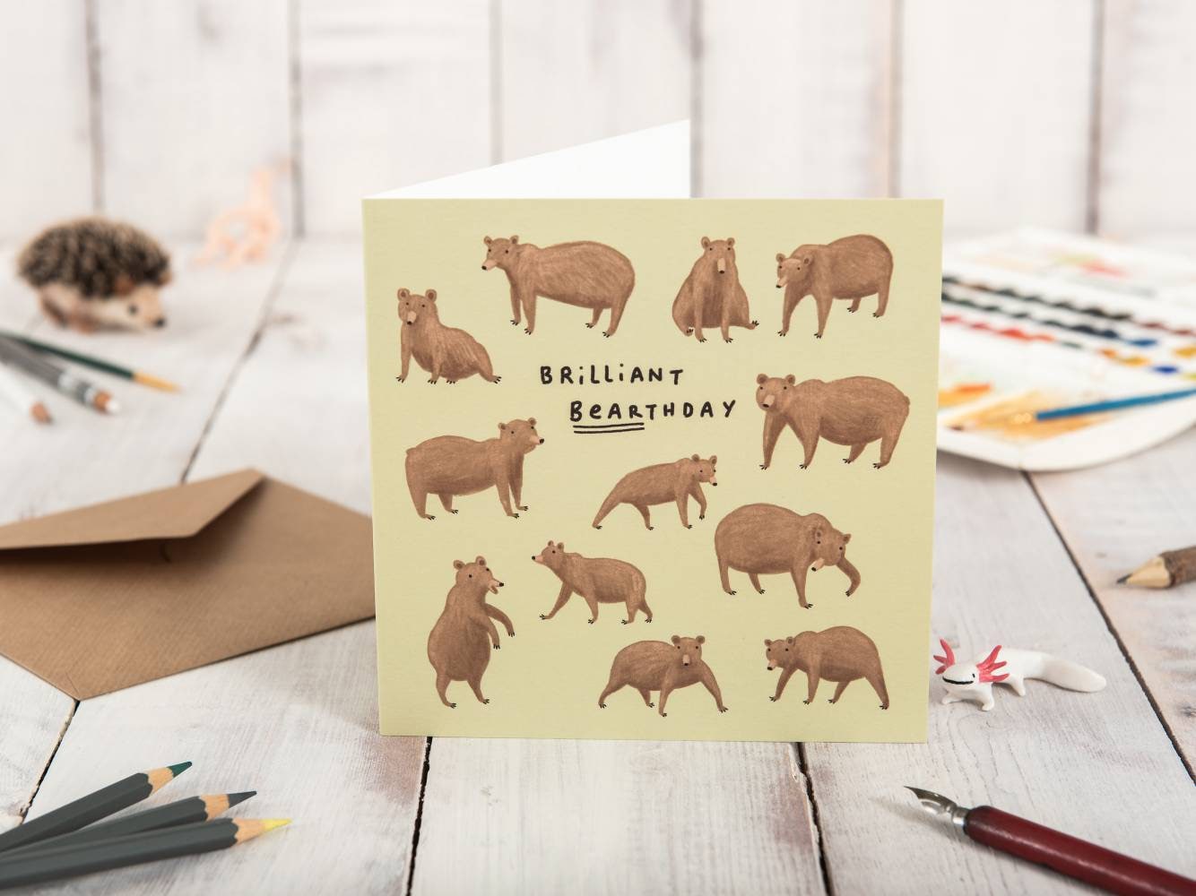 Brilliant Bearthday Funny Grizzly Bear Birthday Card