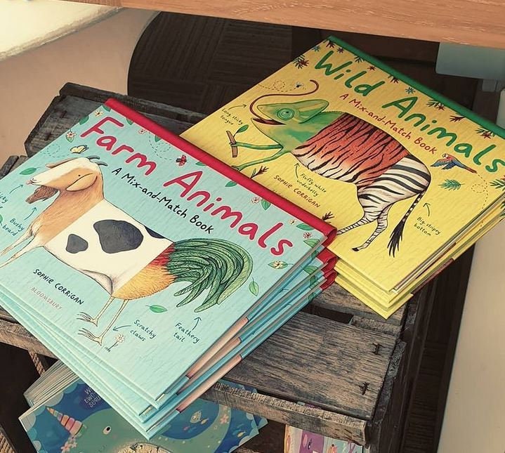 Wild Animals: A Mix-and-Match Book Signed Children's Board Book