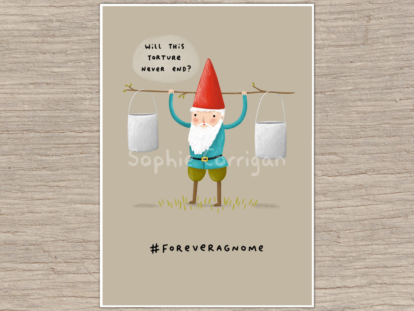 Forever a Gnome Signed Art Print