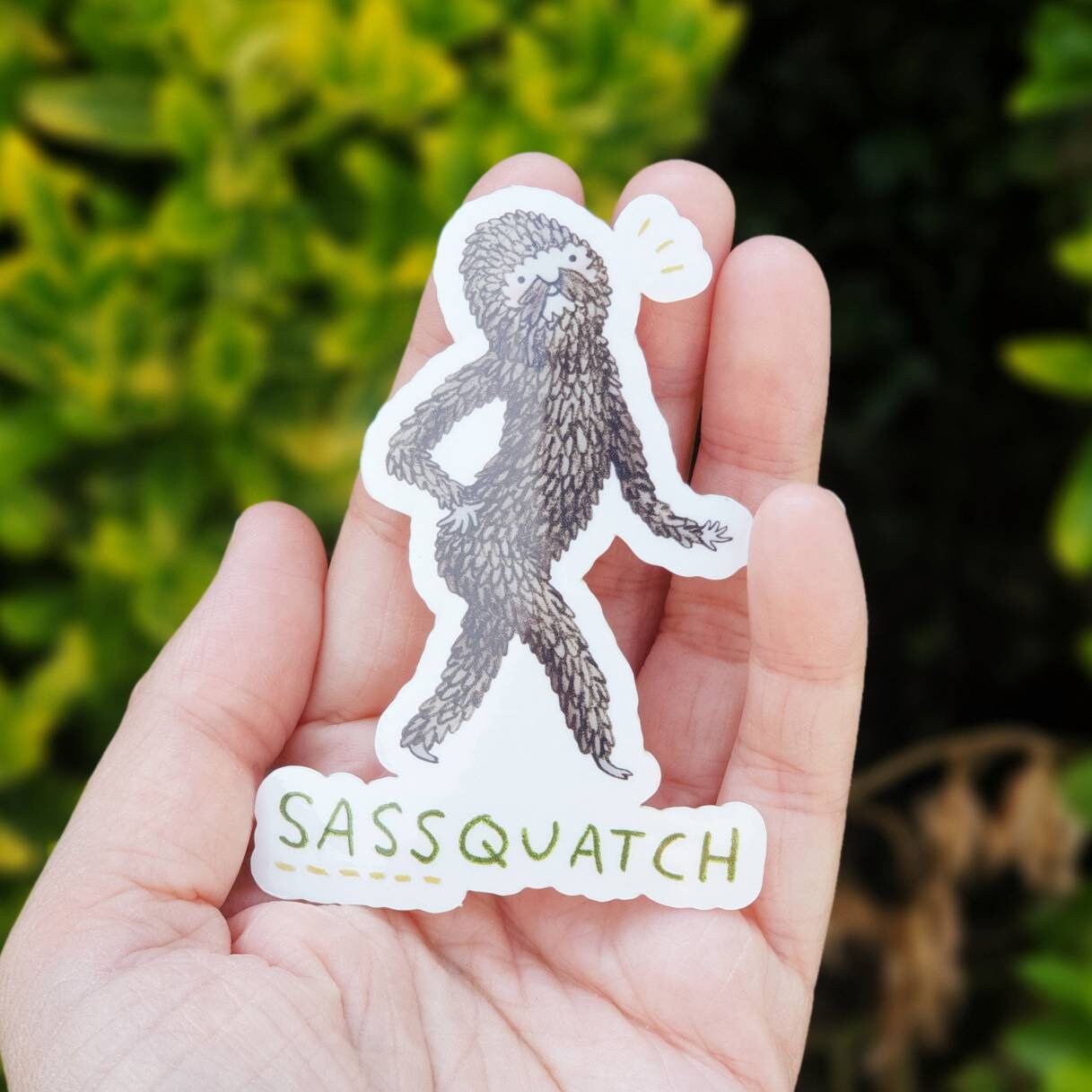 Sassquatch Sticker - Sassy Bigfoot Illustration
