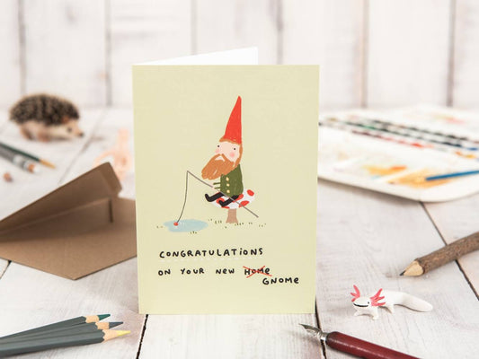 New Gnome New Home Moving Card