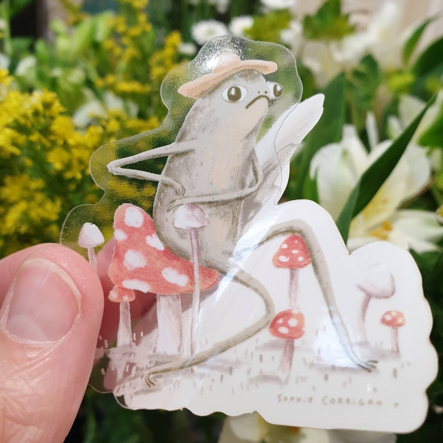 Awkward Toad Sticker