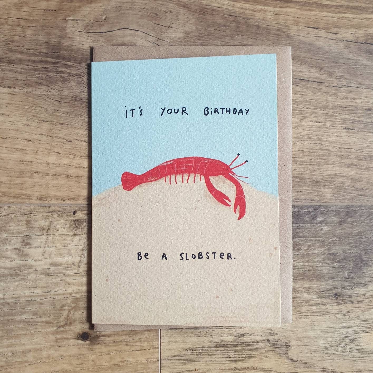 Slobster Lobster Birthday Card