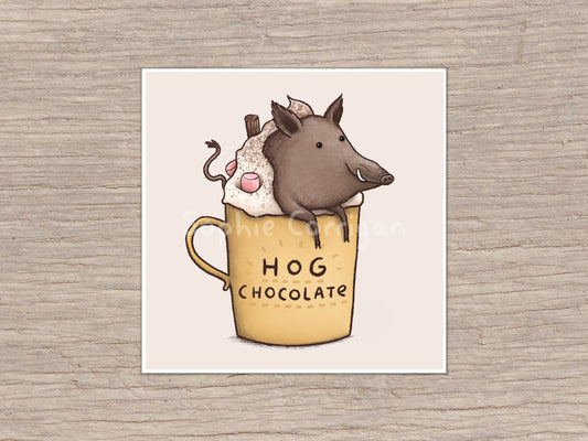 Hog Chocolate Signed Art Print