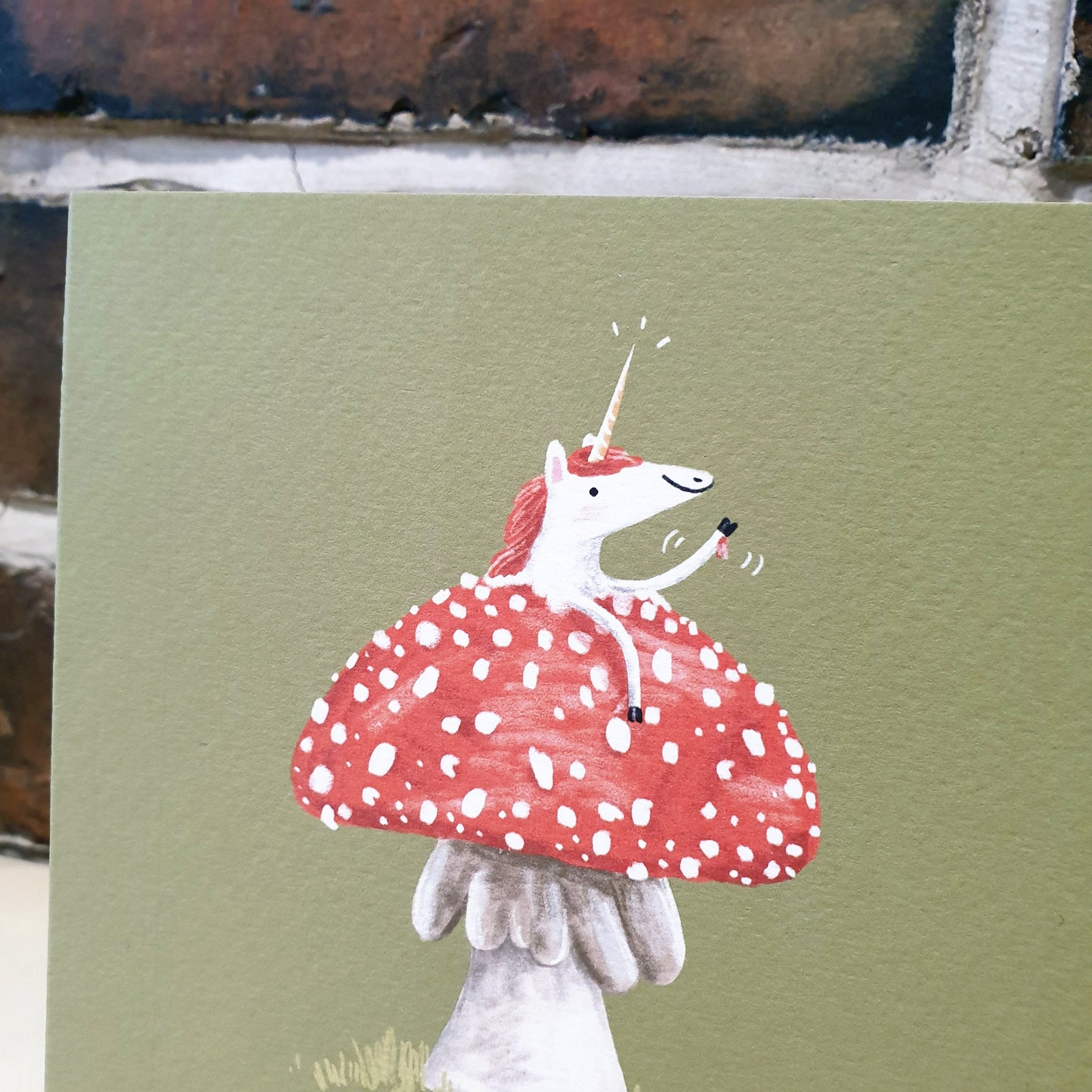 Shroomicorn Mushroom Unicorn Card