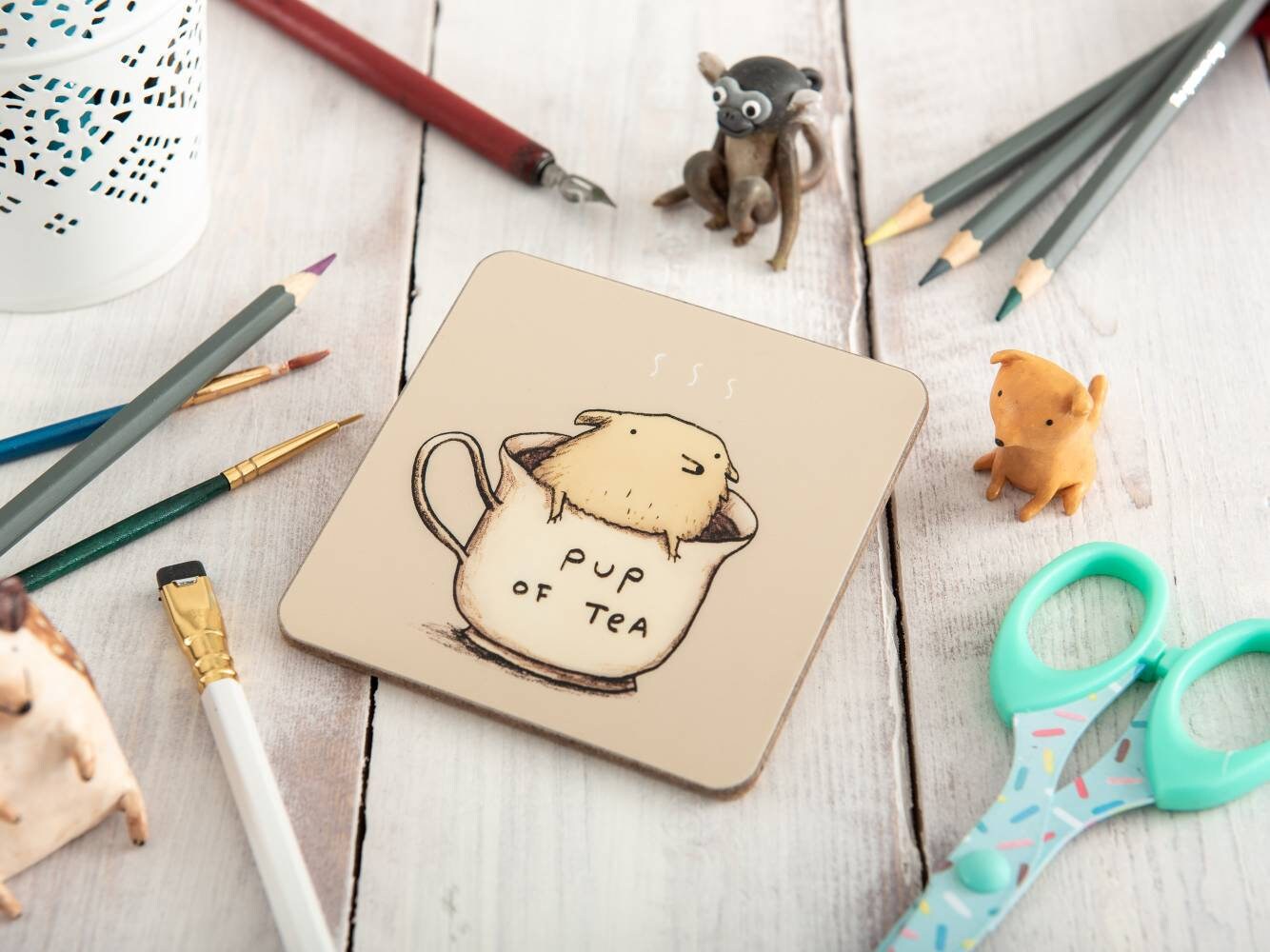 Pup of Tea Coaster