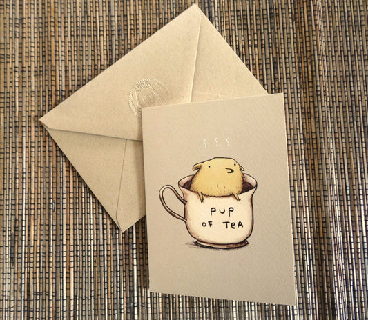 Pup Of Tea Card