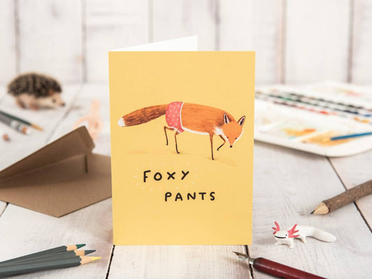 Foxy Pants Valentines Card