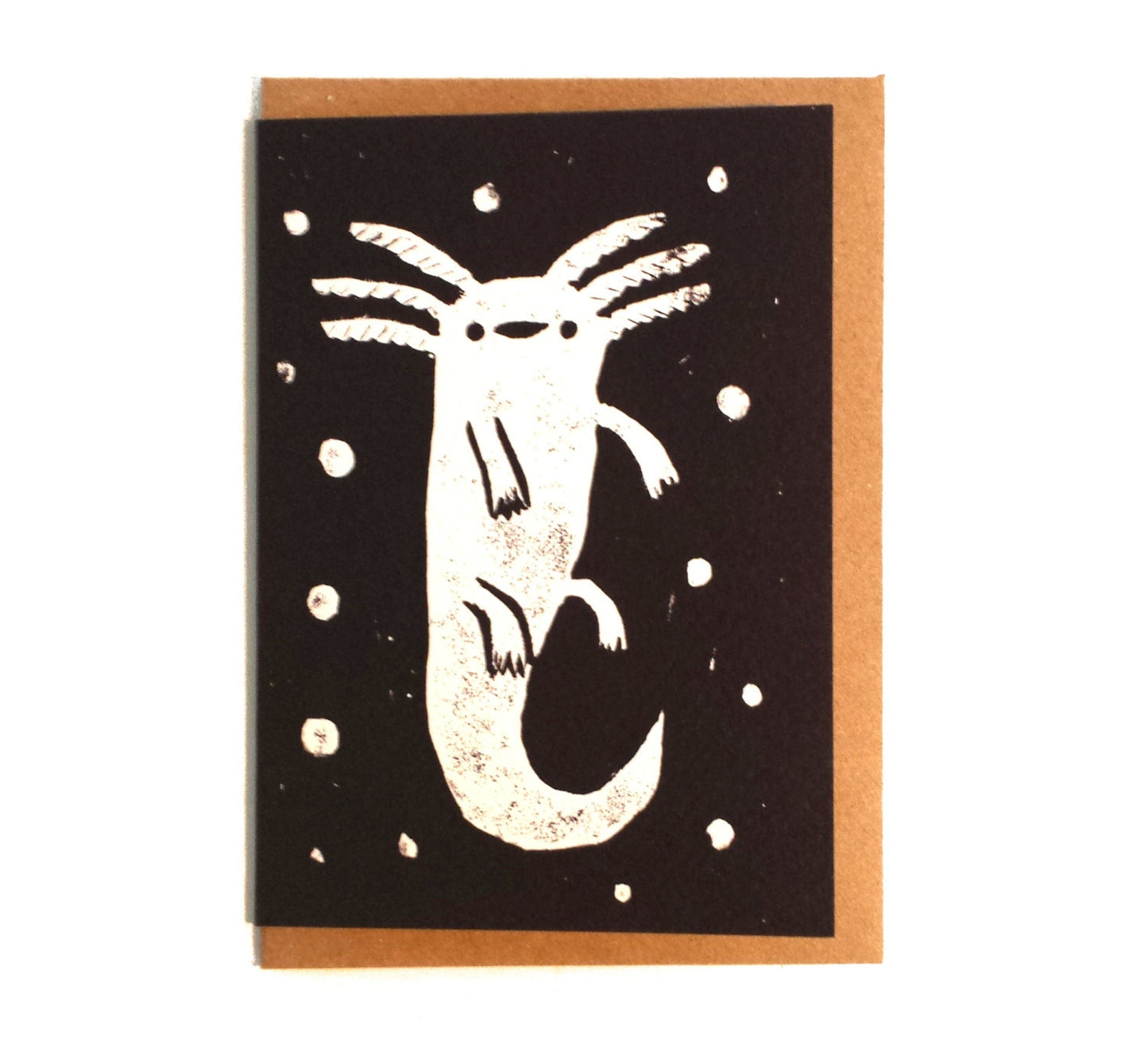 Axolotl Print Card