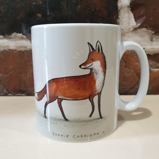 Behind You All The Way Fox Hare Red Squirrel Hedgehog Butterfly British Wildlife Mug