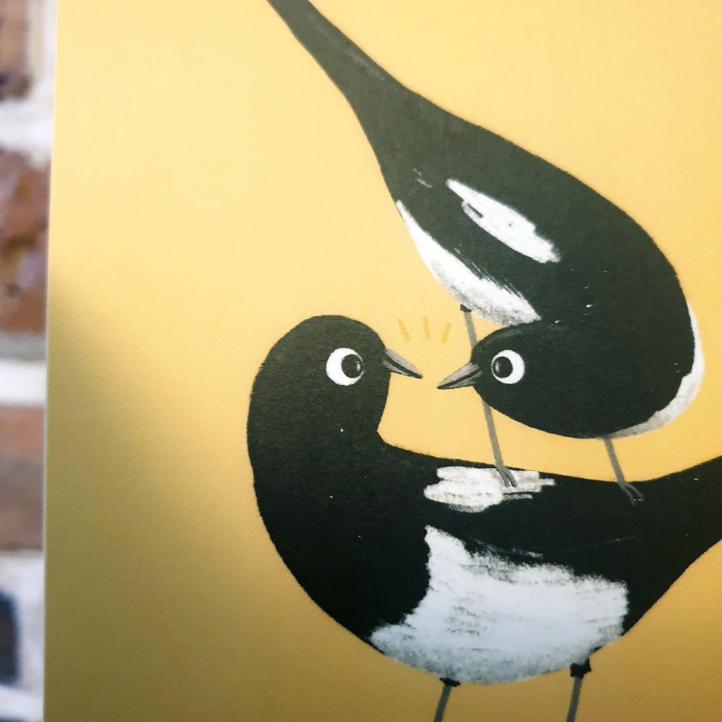 One For Sorrow Magpie Nursery Rhyme Mini Art Zine: Hand Signed Children's Picture Book