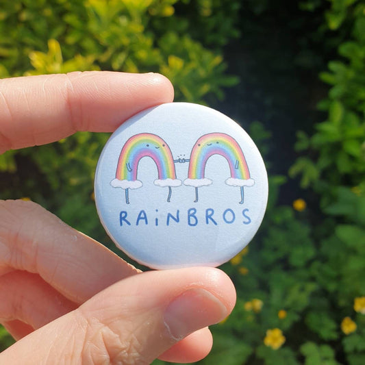 Rainbros Button Pin Badge