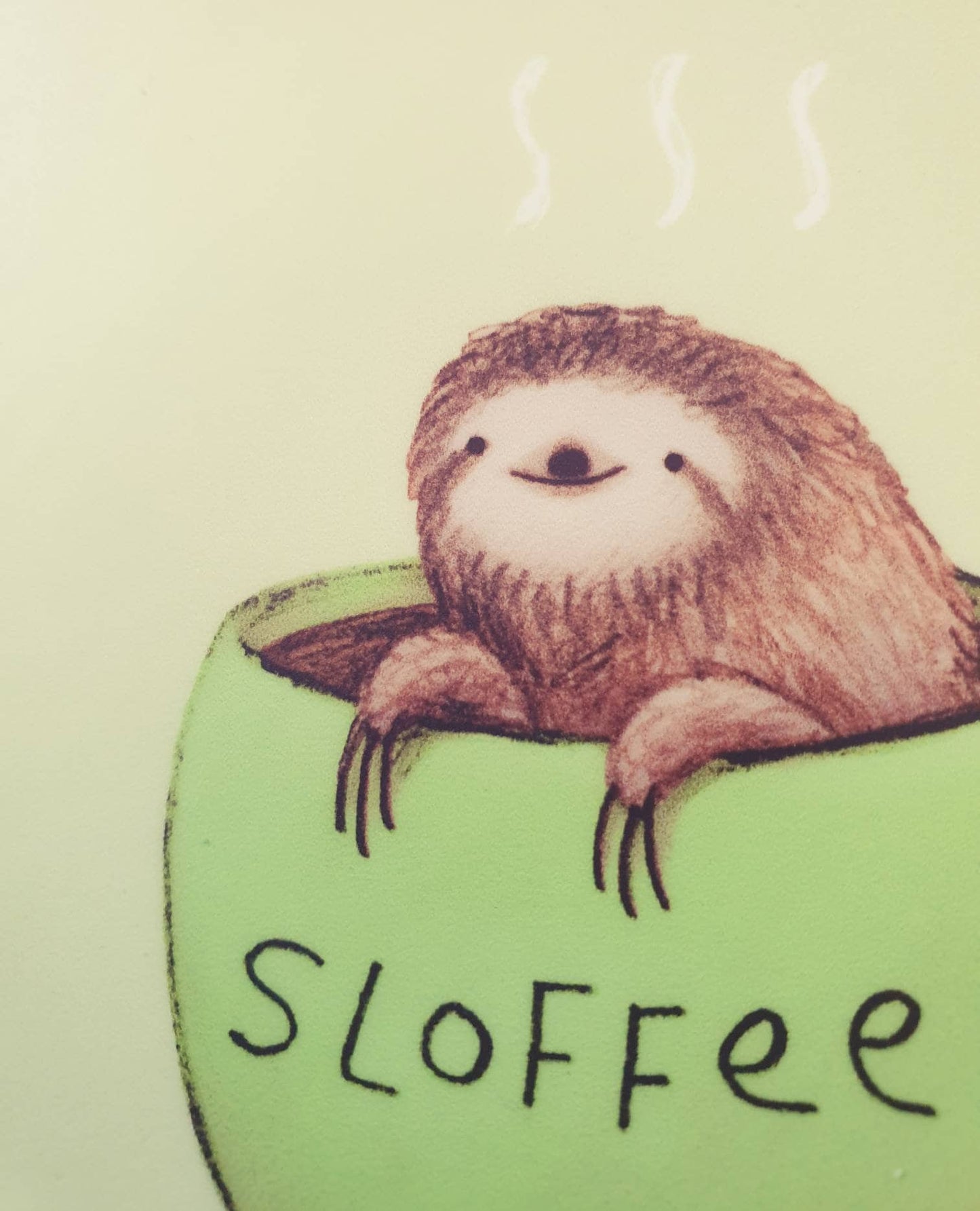 Sloffee Sloth Coffee Drinks Coaster