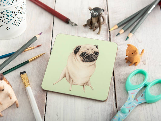 Sweet Fawn Pug Coaster
