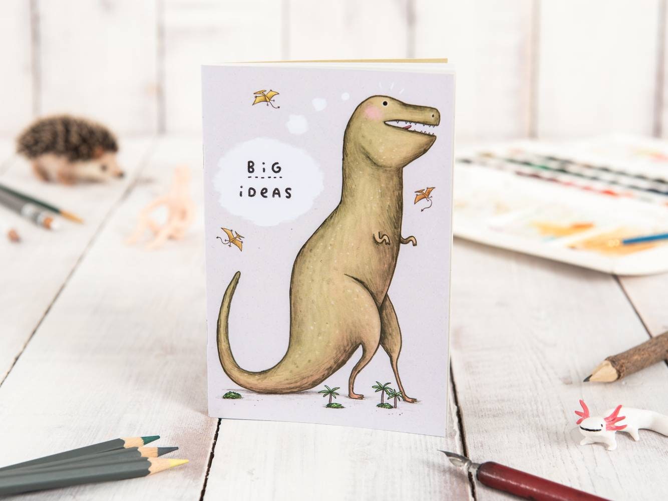 Big Ideas Dinosaur T-Rex A6 Blank Notebook