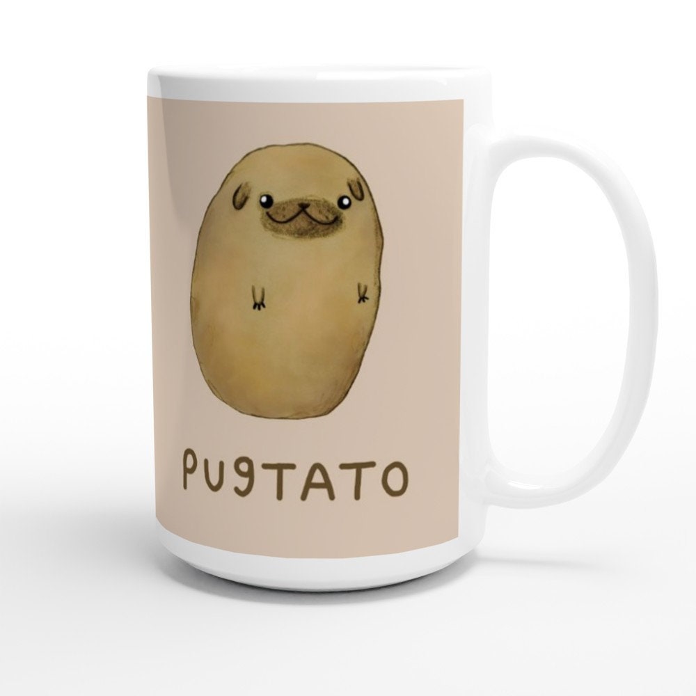 Pugtato Large 15oz 426ml Ceramic Mug