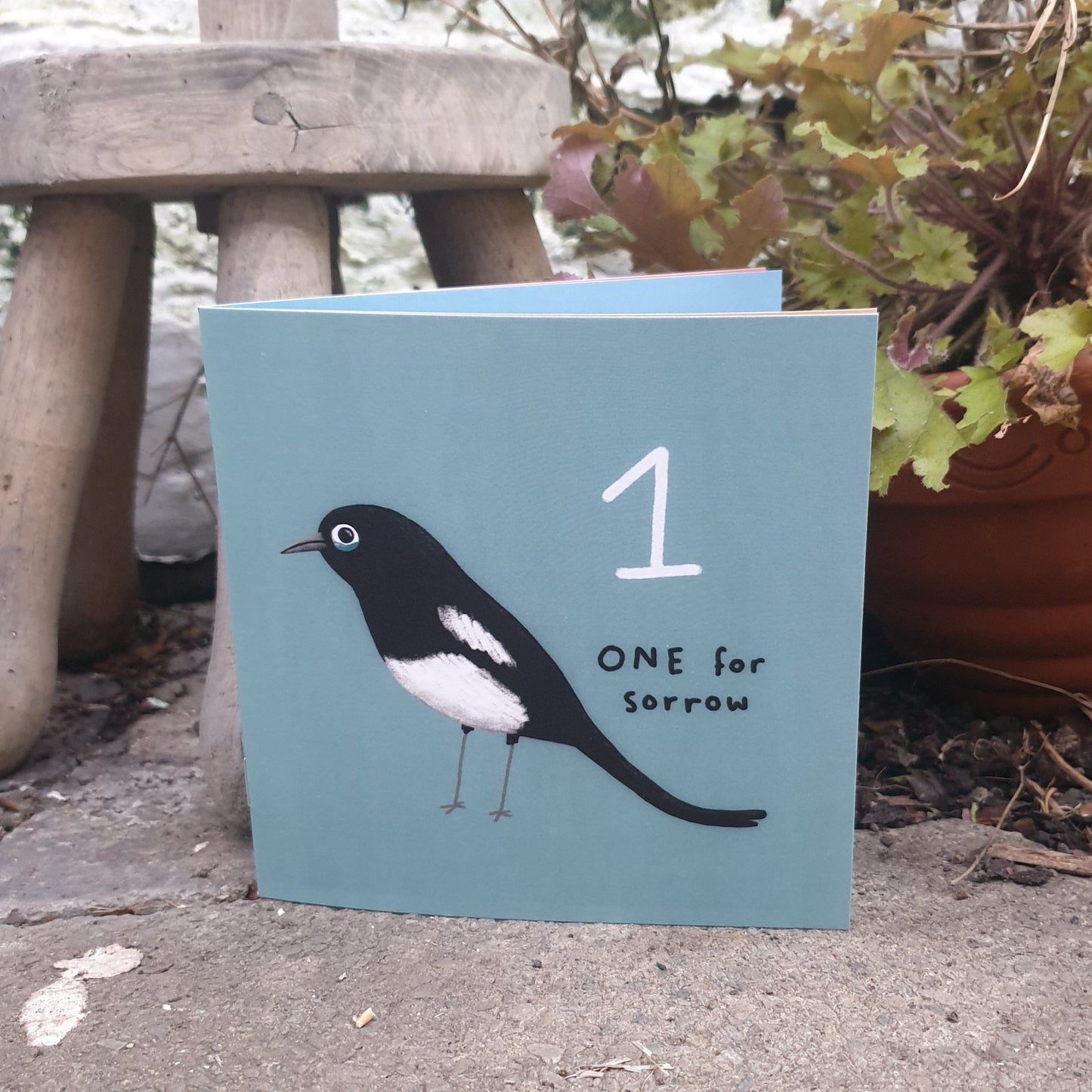 One For Sorrow Magpie Nursery Rhyme Mini Art Zine: Hand Signed Children's Picture Book