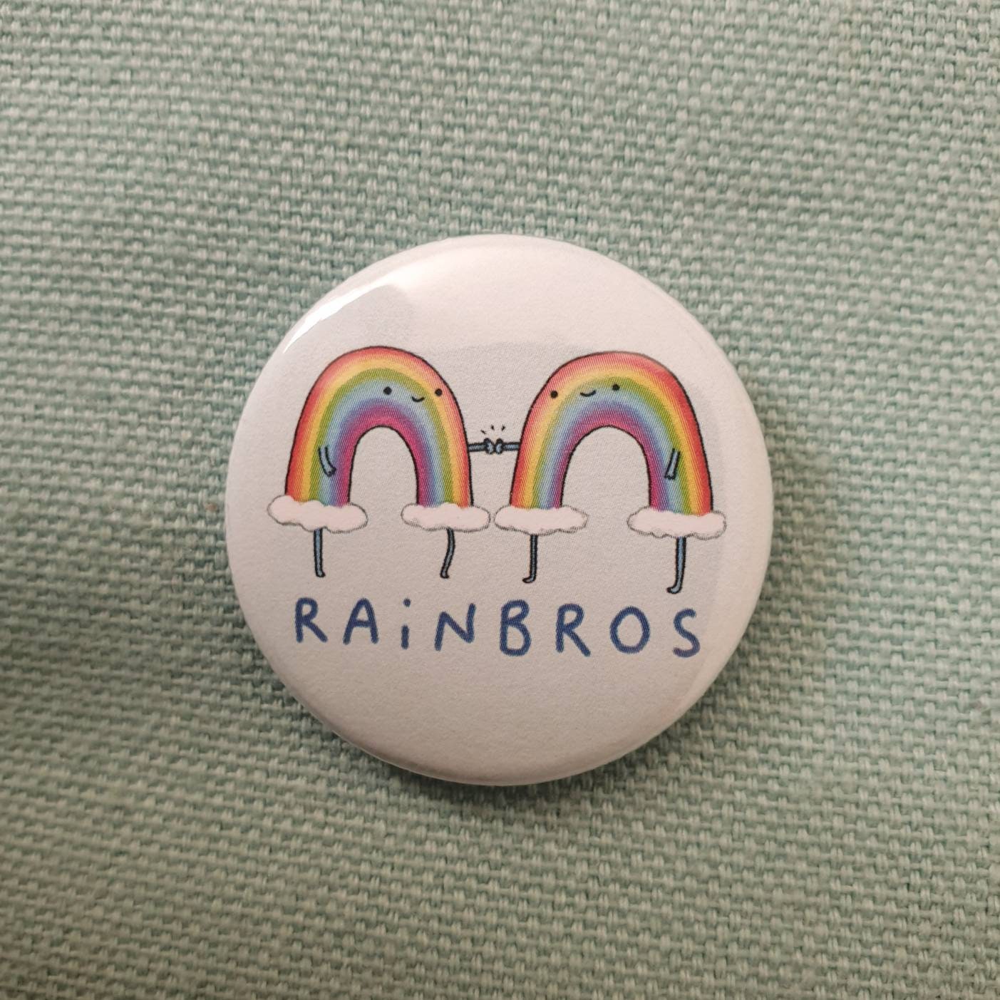 Rainbros Button Pin Badge