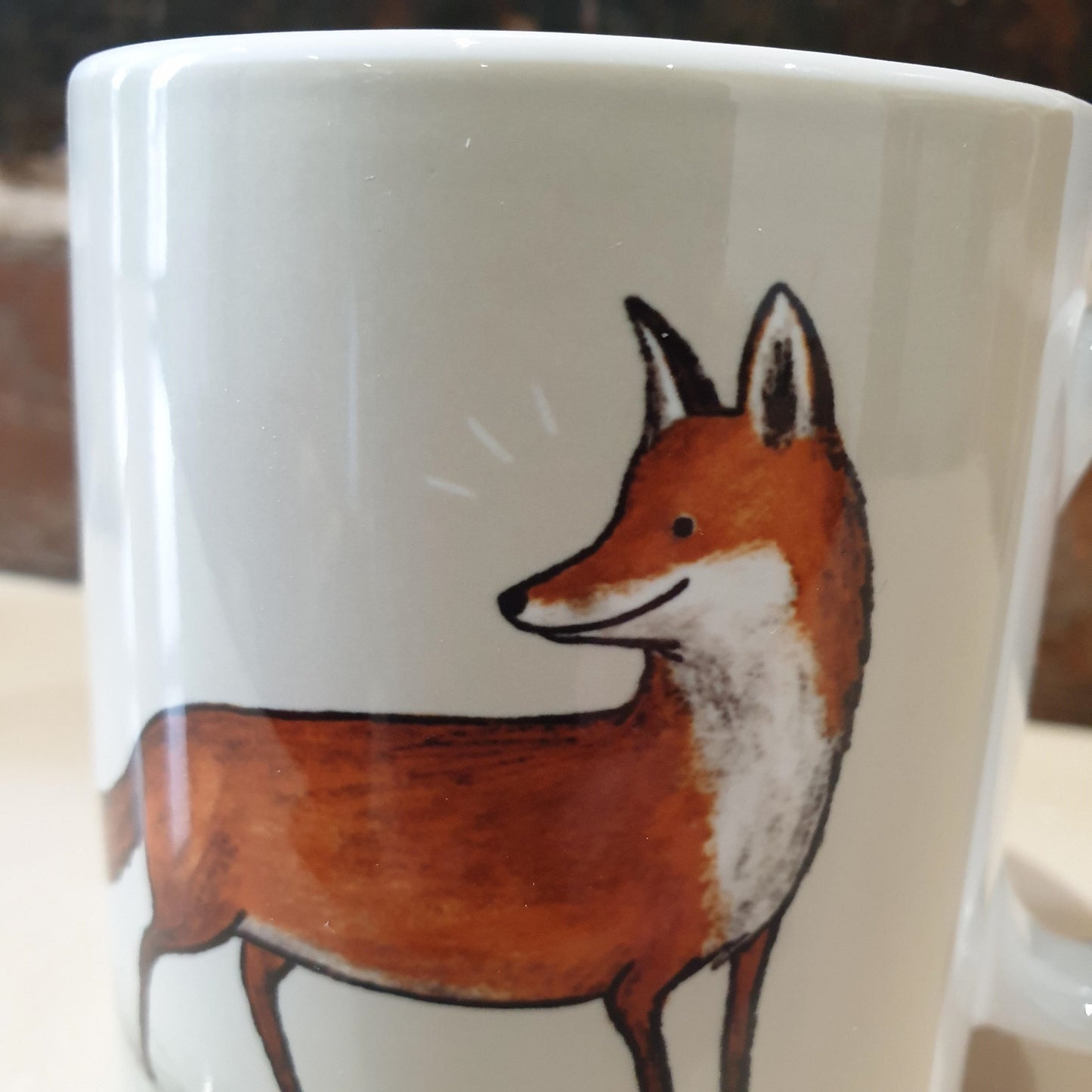 Behind You All The Way Fox Hare Red Squirrel Hedgehog Butterfly British Wildlife Mug