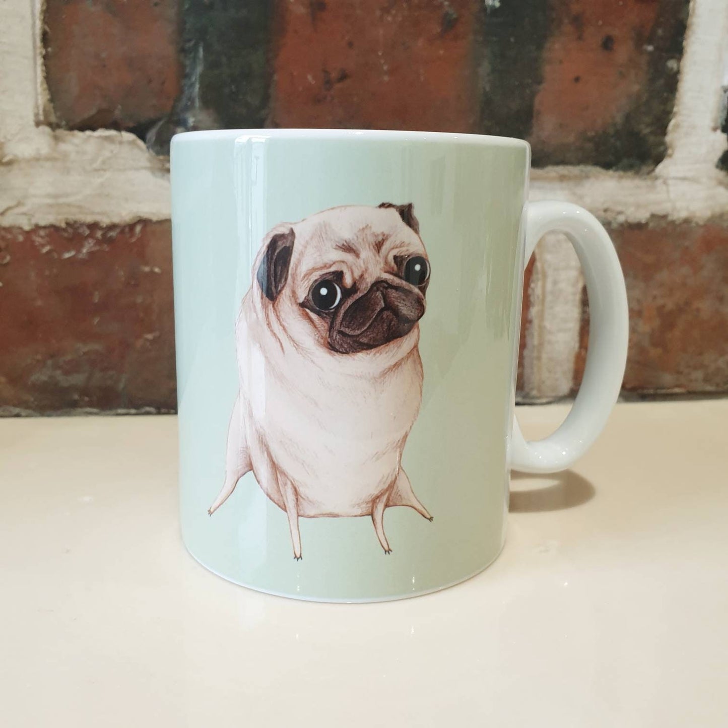 Sweet Fawn Pug Mug