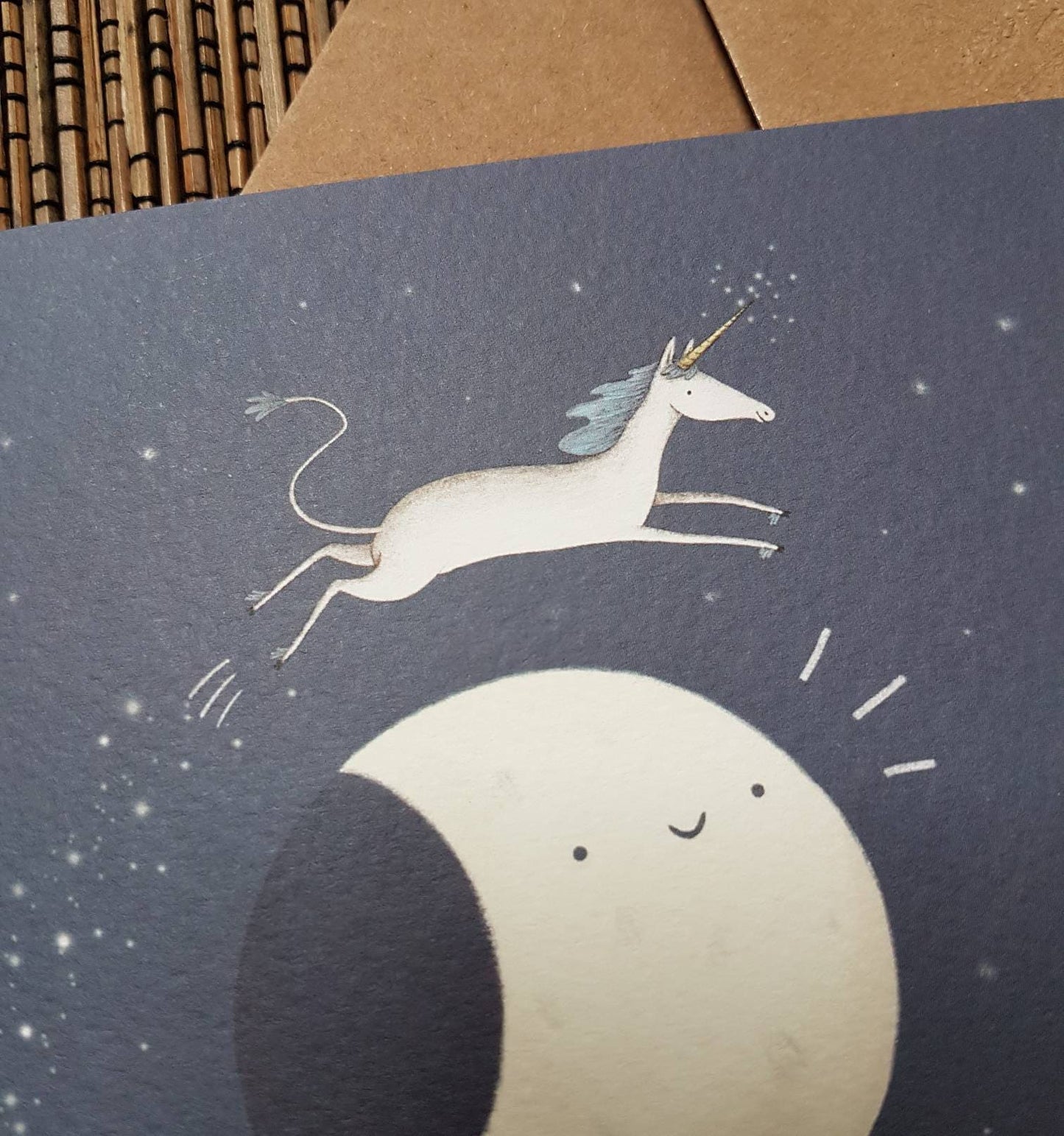 Over the Moon-icorn Card