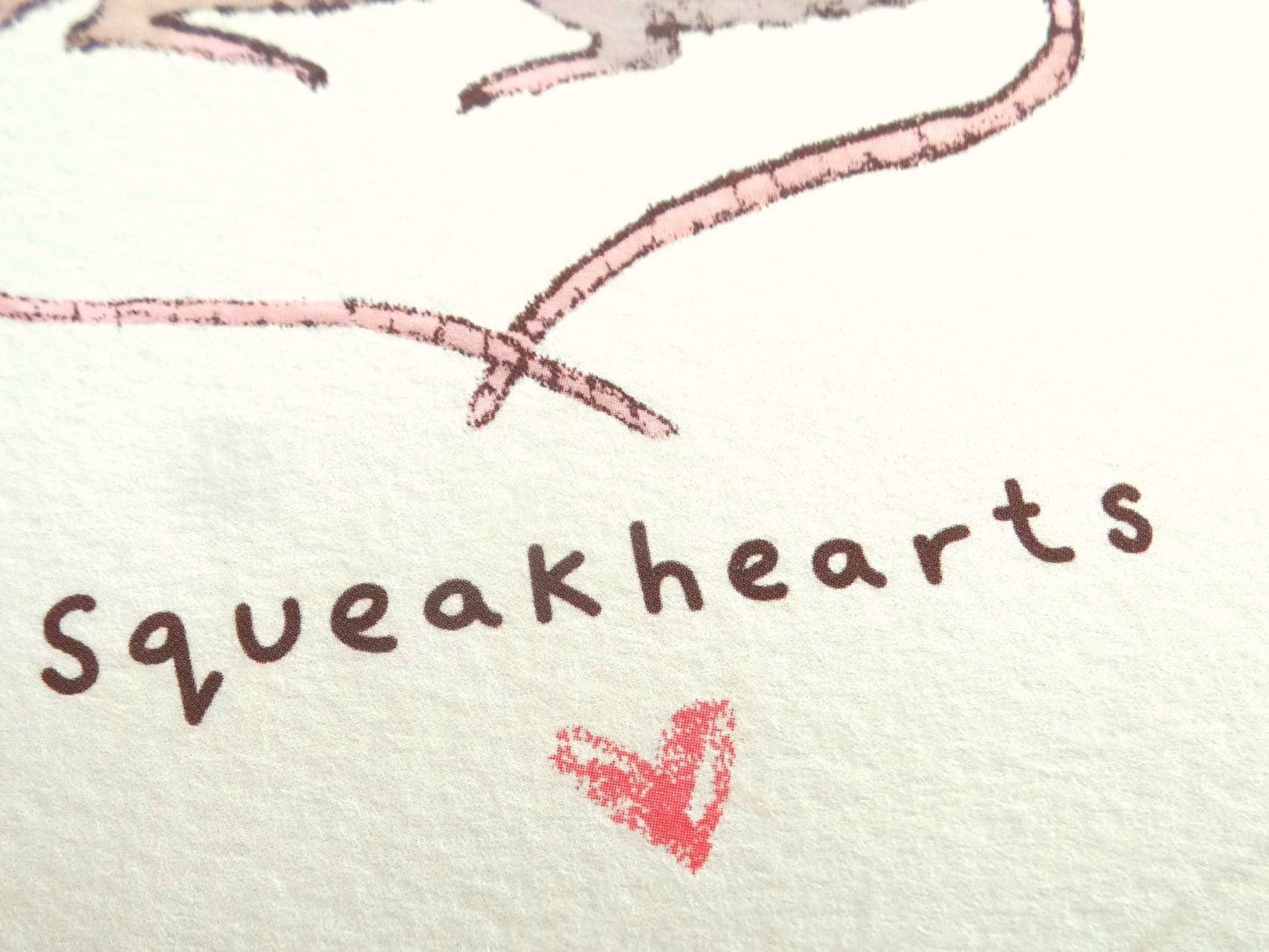 Squeakhearts Cute Hugging Mice Rats Love Card
