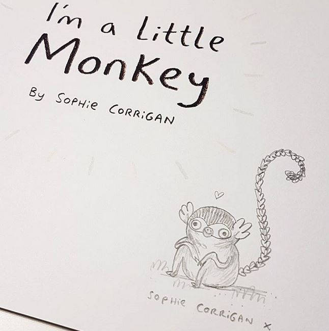 I'm a Little Monkey Signed Illustrated Children's Picture Book