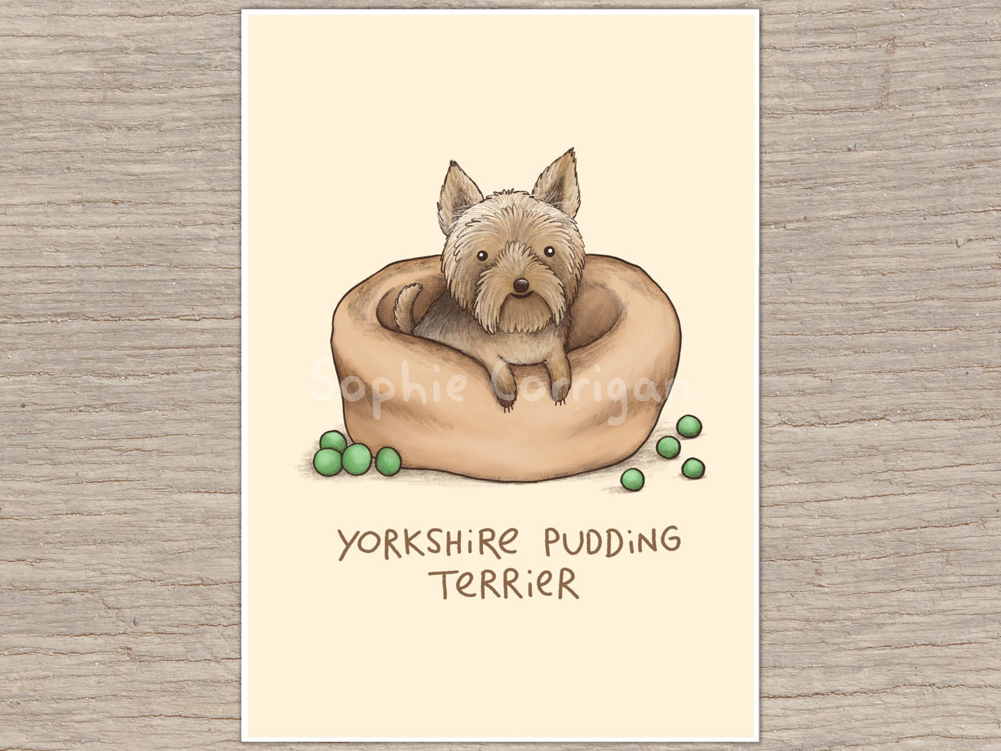 Yorkshire Pudding Terrier Signed Art Print