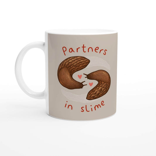 Slugs in Love Mug – Partners in Slime Valentines Gardener Gift, 11oz Ceramic