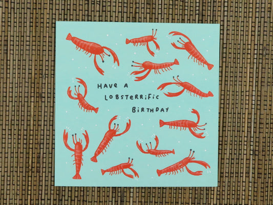 Lobsterrific Lobster Birthday Card