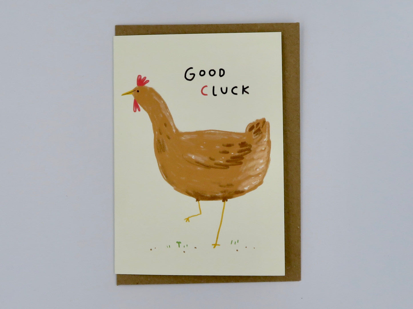 Good Cluck Chicken Good Luck Card