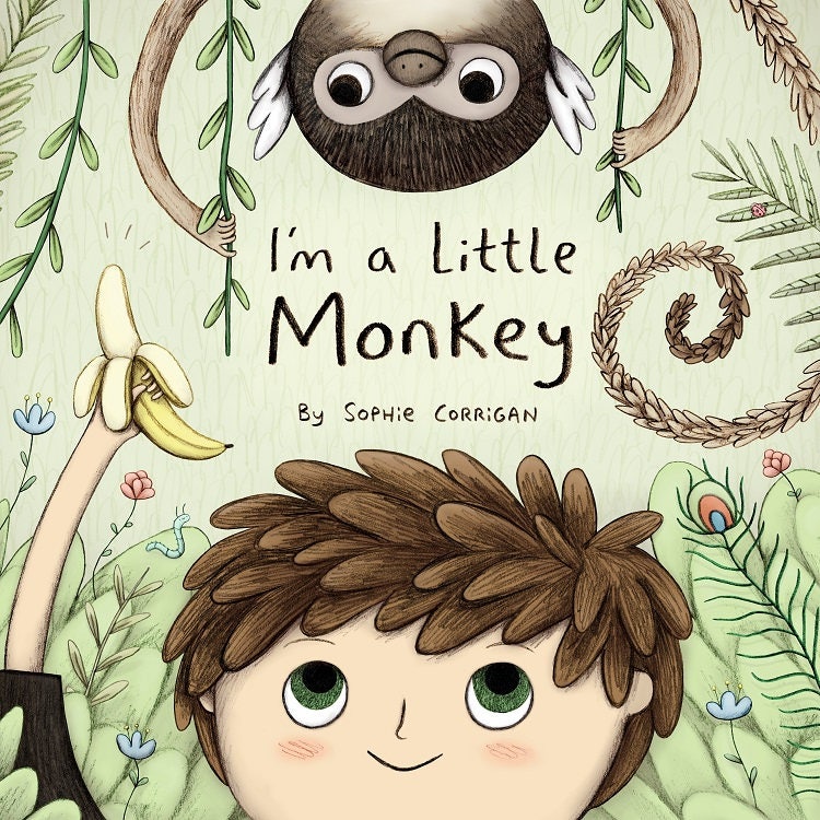 I'm a Little Monkey Signed Illustrated Children's Picture Book