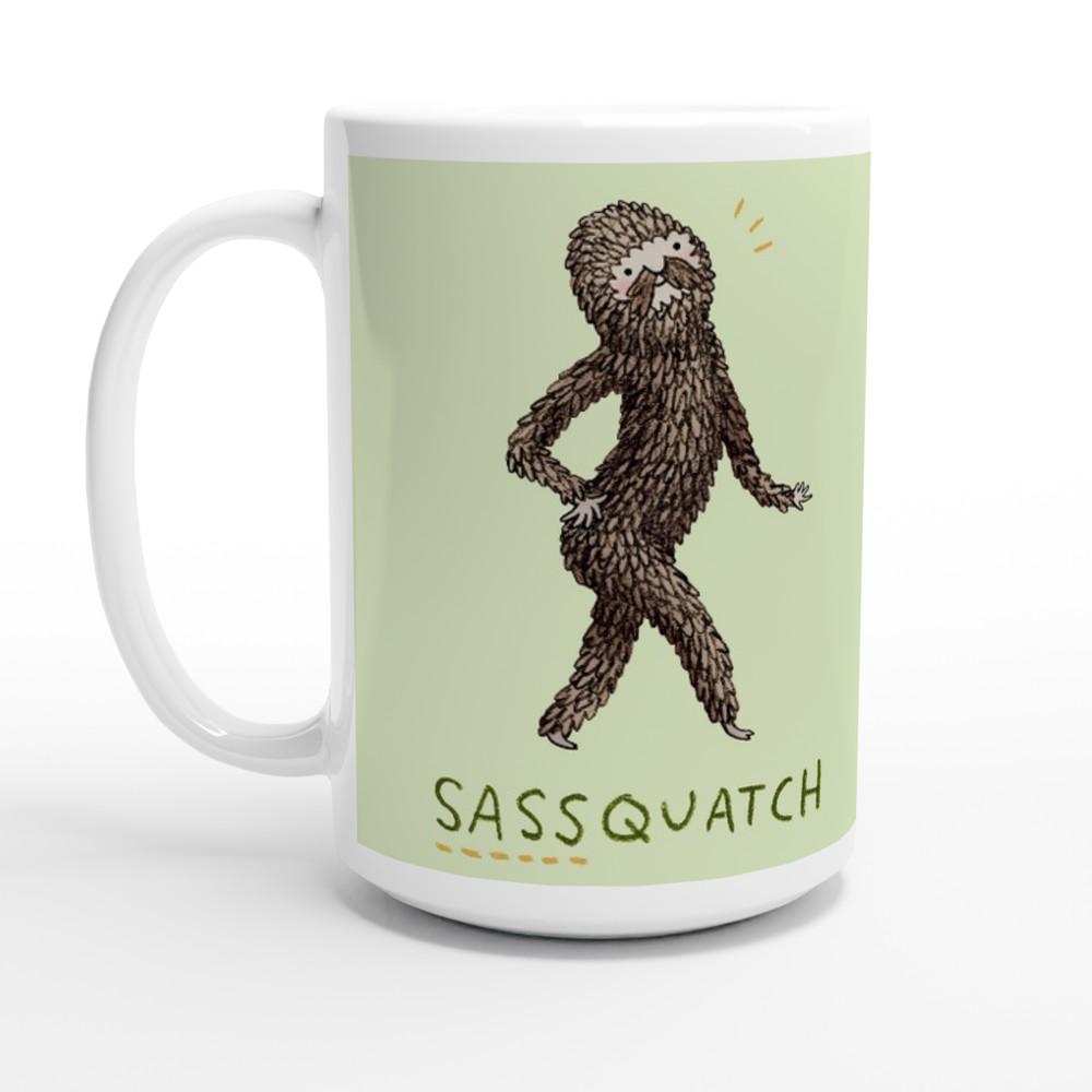 Sassquatch Sassy Sasquatch Bigfoot Large 15oz Ceramic Mug