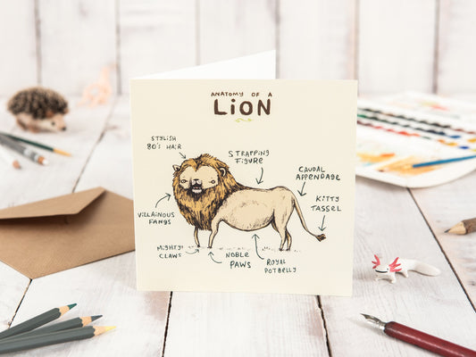 Anatomy Of A Lion Card