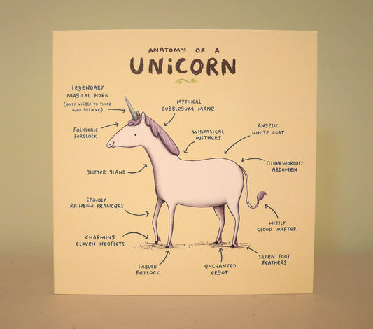 Anatomy Of A Unicorn Card